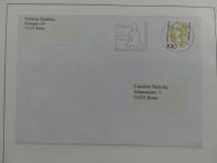 Deutschland Briefe, Karten mit Bonn Stempel auf selbstgestalteten Seiten #LZ946