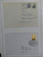 Deutschland Briefe, Karten mit Bonn Stempel auf selbstgestalteten Seiten #LZ946