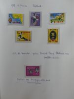 Ghana postfrisch besammelt auf selbstegestalteten Seiten #LZ968
