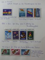 Ghana postfrisch besammelt auf selbstegestalteten Seiten #LZ968