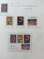 Ghana postfrisch besammelt auf selbstegestalteten Seiten #LZ968