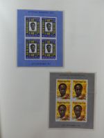 Ghana postfrisch besammelt auf selbstegestalteten Seiten #LZ968