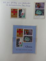 Ghana postfrisch besammelt auf selbstegestalteten Seiten #LZ968