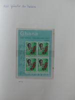 Ghana postfrisch besammelt auf selbstegestalteten Seiten #LZ968