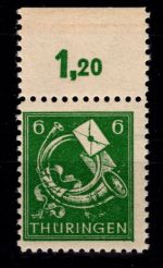 SBZ 95 A X ax OR postfrisch geprüft Jasch BPP #OR991