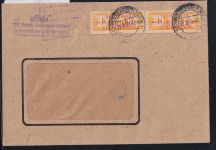 DDR Dienstmarken B 16 auf Brief als Mehrfachfrankatur ZKD Wertstreifen #OT709