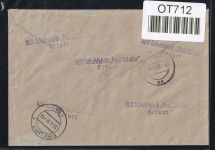 DDR Dienstmarken B 17 auf Brief als Mehrfachfrankatur ZKD Wertstreifen #OT712