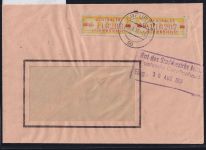 DDR Dienstmarken B 18 auf Brief als Mehrfachfrankatur ZKD Wertstreifen #OT715