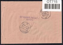 DDR Dienstmarken B 18 auf Brief als Mehrfachfrankatur ZKD Wertstreifen #OT715