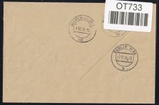 DDR Dienstmarken B 23 auf Brief als Einzelfrankatur ZKD Wertstreifen #OT733