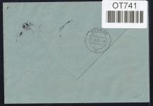 DDR Dienstmarken B 25 auf Brief als Einzelfrankatur ZKD Wertstreifen #OT741