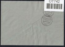 DDR Dienstmarken B 25 auf Brief als Einzelfrankatur ZKD Wertstreifen #OT742
