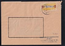 DDR Dienstmarken B 25 auf Brief als Einzelfrankatur ZKD Wertstreifen #OT745