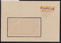DDR Dienstmarken B 25 auf Brief als Einzelfrankatur ZKD Wertstreifen #OT747