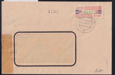 DDR Dienstmarken B 27 auf Brief als Einzelfrankatur ZKD Wertstreifen #OT748