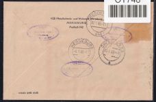 DDR Dienstmarken B 27 auf Brief als Einzelfrankatur ZKD Wertstreifen #OT748