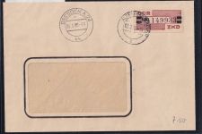 DDR Dienstmarken B 29 auf Brief als Einzelfrankatur ZKD Wertstreifen #OT752