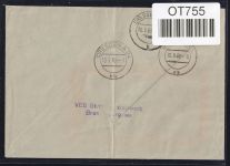 DDR Dienstmarken B 29 auf Brief als Einzelfrankatur ZKD Wertstreifen #OT755