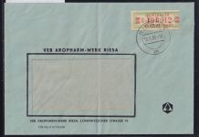 DDR Dienstmarken B 31 auf Brief als Einzelfrankatur ZKD Wertstreifen #OT760