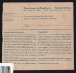 Böhmen und Mähren 102, 103 auf Paketkarte #OT768