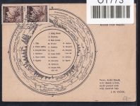 Böhmen und Mähren 21 auf Postkarte Mehrfachfrankatur #OT773