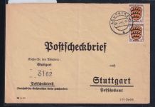 Französische Zone Allgemeine Ausgabe 3 auf Brief Mehrfachfrankatur #DAF04
