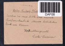 Französische Zone Allgemeine Ausgabe 5 auf Postkarte Einzelfrankatur #DAF08