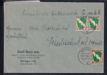 Französische Zone Allgemeine Ausgabe 1, 5 auf Brief Mischfrankatur #DAF09