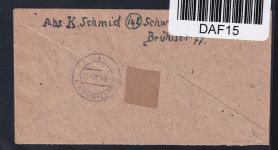 Französische Zone Allgemeine Ausgabe 11 u.a. auf Brief Einschreiben #DAF15