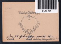Französische Zone Baden 16 auf Postkarte Einzelfrankatur #DAF31