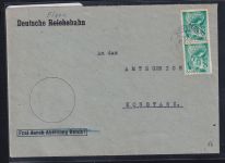 Französische Zone Baden 16 auf Postkarte Mehrfachfrankatur #DAF32