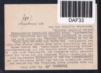 Französische Zone Baden 19 auf Postkarte Ausland #DAF33