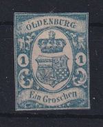 Oldenburg 12 b mit Falz Befund Stegmüller BPP, teilweise berührt #OU499