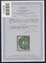 Sachsen 2 I c gestempelt Fotoattest Rismondo einwandfrei #OU508