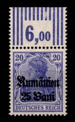 Deutsche Besetzung 1. WK Rumänien 11 b W OR postfrisch Typenprüfung #OU683