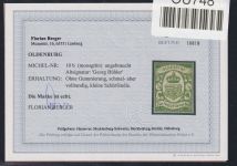 Oldenburg 10 b ohne Gummi Befund Berger BPP #OU748