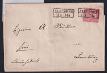 Norddeutscher Bund 4 auf Brief aus Alsleben #DAE31