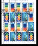 Liechtenstein 1167-1170 gestempelt ZD-Bogen mit ESST #OM914