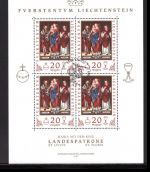 Liechtenstein 1151 gestempelt Kleinbogen mit ESST #OM916