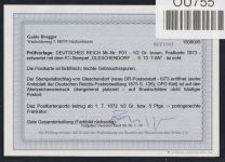 Deutsches Reich P 01 als Ganzsache Befund Brugger BPP, seltener Stempel #OU755