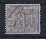 Deutsches Reich 13 gestempelt Befund Krug BPP, Federzugentwertung #OU759