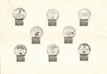 Berlin 140 gestempelt mit allen Berliner Sonderstempeln 1957/58/59 #OU770