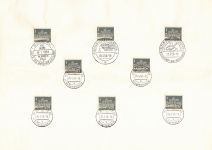 Berlin 140 gestempelt mit allen Berliner Sonderstempeln 1957/58/59 #OU770
