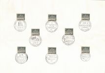 Berlin 140 gestempelt mit allen Berliner Sonderstempeln 1957/58/59 #OU770