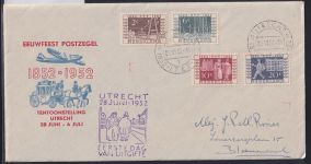 Niederlande 593-596 als Ersttagsbrief #OU915