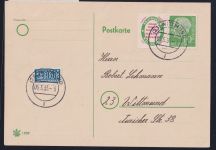 BRD Bund W 4 auf Postkarte Zusammendruck #OU918