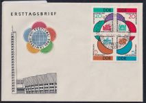 DDR 901-904 als Ersttagsbrief im Viererblock #OU922