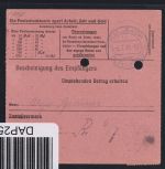SBZ, Sächsische Schwärzungen AP 798 I auf Postanweisung #DAP25