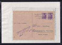 Berlin und Brandenburg 2 B a auf Postkarte geprüft Dr. Jasch BPP #DAP29