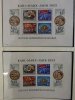 DDR ab Anfängen postfrisch bis 1984 besammelt in 5 Lindner Alben #LZ999